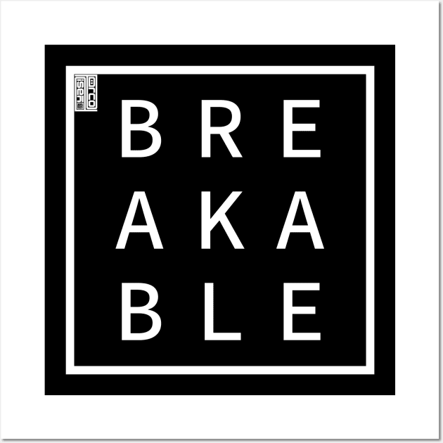 BREAKABLE Define Me Word Simple Classic Square Box Wall Art by porcodiseno